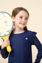 Butterfly Top Long Sleeves Bold Blueberry