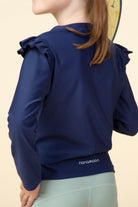 Butterfly Top Long Sleeves Bold Blueberry
