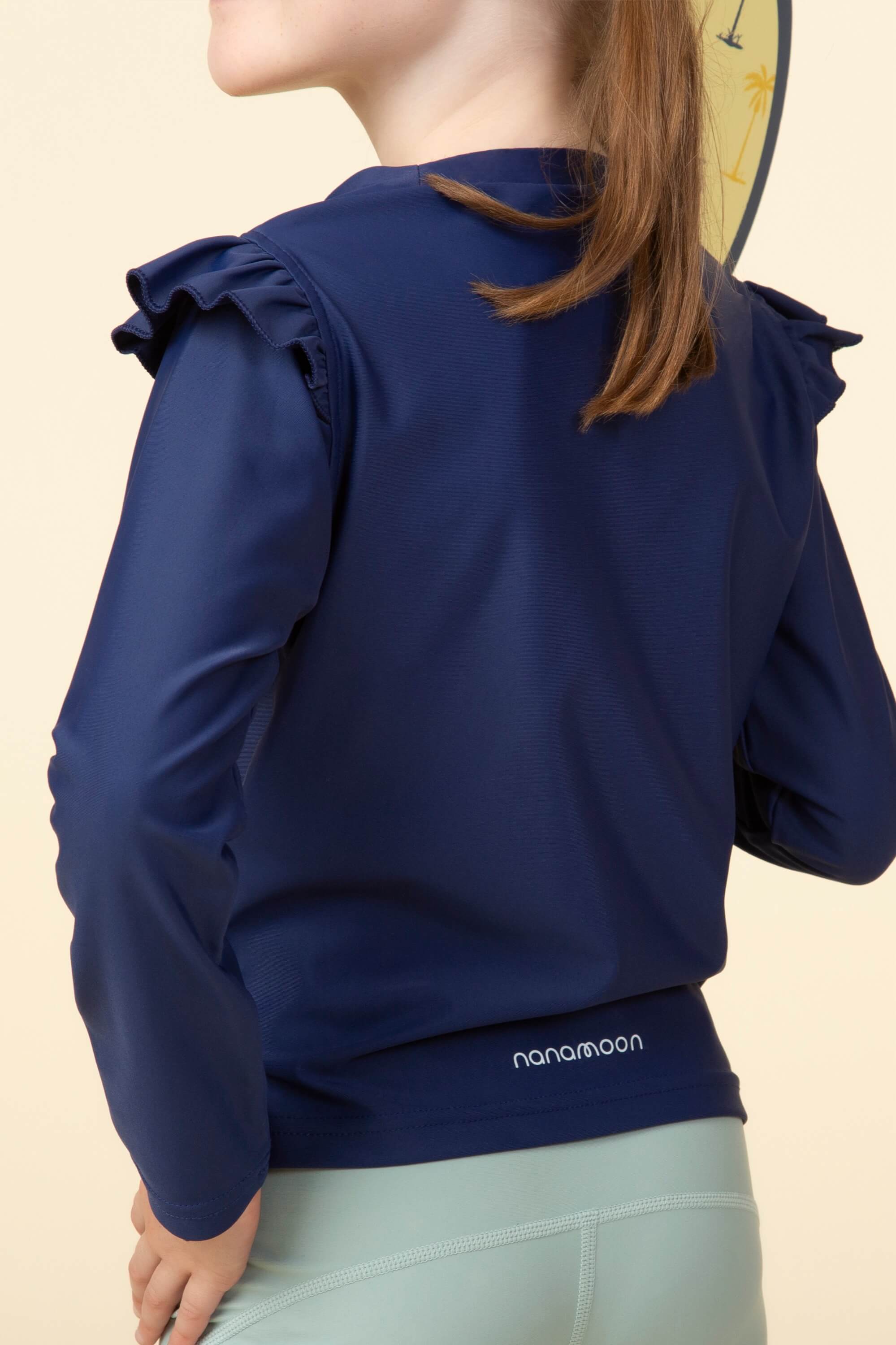 Butterfly Top Long Sleeves Bold Blueberry