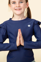 Butterfly Top Long Sleeves Bold Blueberry