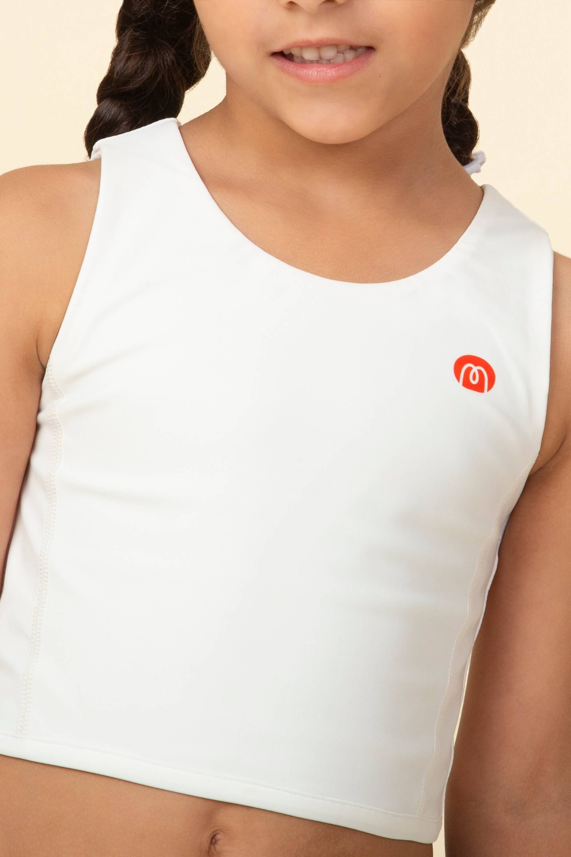 Flow Crop top Pure White 